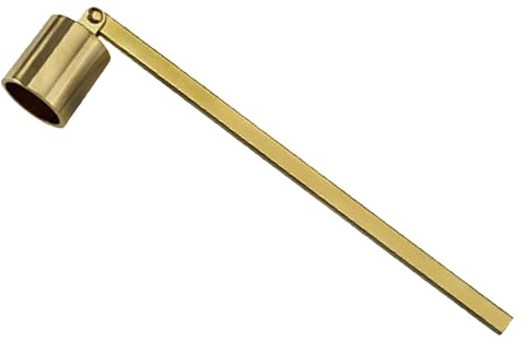 Tim&Lin Gold Candle Snuffer Accessory, Stainless Steel Polished Candle Extinguisher Snuffer Accessory with Long Handle for Putting Out Extinguish Candle Wicks Flame