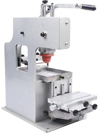 AXGCAA Manuelle Tampondruckmaschine, Einfarb-Tampondrucker mit 35-mm-Silikontampons, DIY-Transfermaschine, Maximale Druckfläche 80 × 120 mm, für den Druck von Wörtern, Zahlen und Logos