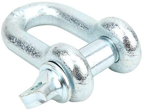 CFTGIW Grillete de Elevación Tipo de Alta Resistencia Accesorio de Remolque con Grillete de Anillo U D Marino Corrosión Recubrimiento Alto, No Daña y Es de Primera Calidad Hecho de Acero Zinc (2T)