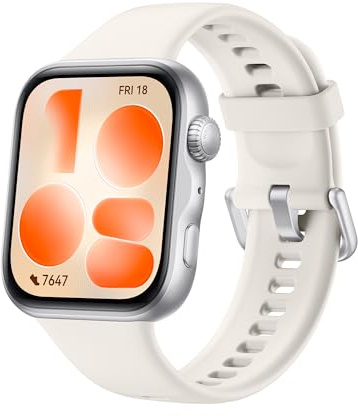 HUAWEI Watch FIT 5 Smartwatch, GPS, 1,82″ Display, Sportuhr mit Schlaftracker, NFC-Zahlung, Sturzerkennung, Gesundheitsmanagement, Bis zu 10 Tage Akku, 5 ATM, für iOS & Android, 100+ Workouts, Weiß