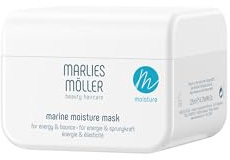 Marlies Möller Marine Moisture Mask 125 ml – Intensiv feuchtigkeitsspendende Haarmaske – Mit Grünalgen-Extrakt, Perlwasser & Hair & Root Beauty Complex – Für Glanz & Energie