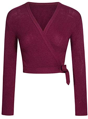 Intermezzo M6000 BRT M - Herren Pullover Bordeaux - Wickeljacke mit Wrap-Ausschnitt - 100% Polyacryl - Langarm - Casual - Frühling, Herbst - EU M - Teen