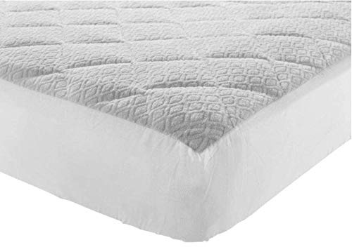 EVERGREENWEB - Coprimaterasso Matrimoniale 160x190 in Spugna di Cotone Antibatterico, Angoli Elasticizzati, Protezione ANALLERGICA per Materasso con Trattamento Nuova Generazione, Tessuto Traspirante