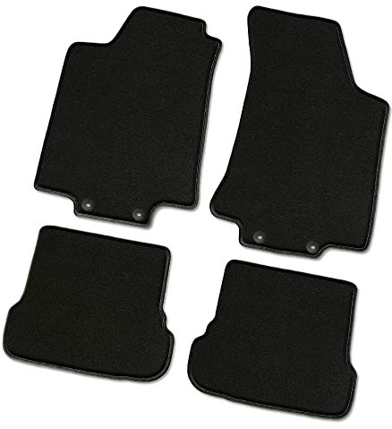 Bär-AfC Auto Fußmatten Supreme passend für Subaru XV 2. Gen. 2017 -, Autoteppiche Velours Schwarz, Rand Kettelung Schwarz, Set 4-teilig, SU62663