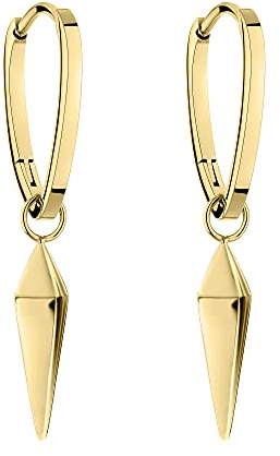 LIEBESKIND BERLIN Damen Schmuck - Kette & Ohrringe aus Edelstahl in verschiedenen Farben & Designs - mit Pendulum Anhänger der bei jeder Bewegung durch das Licht funkelt