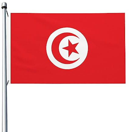Drapeau de la tunisie drapeaux 3x5 pieds décoration extérieure drapeau léger bannière maison fête drapeaux cour 3x5 drapeaux