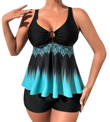 WILLBEST meerjungfrauenflosse BH Slips Schwimmshirt uv Damen sportunterwäsche Damen Bikini größe 48 Slip sexy Bekleidung Strandkleid Bikini Oberteil türkis Badeanzug Shape