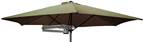MaGiLL Sonnenschirm für den Garten im Freien, an der Wand montierter Terrassenschirm mit Metallstange – kippbarer Sonnenschirm für den Garten im Freien, für den Balkon