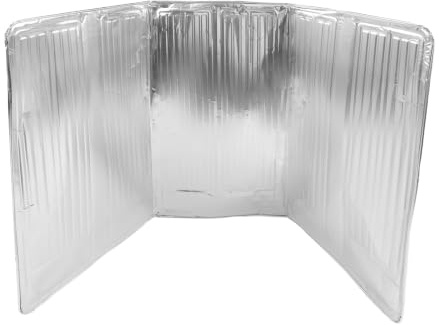 Protector Plegable de Aluminio contra Salpicaduras para Cocinas de Gas | Deflector cocina aluminio plegable, aislamiento térmico, evita salpicaduras aceite, protege paredes de azulejos en cocina