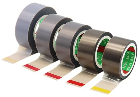 COYOUCO 0,18 mm Dickes Teflonband, 50-70 mm breites PTFE-Klebeband für Vakuumiermaschinen und Elektroindustrie, 10 Meter lang,50mm