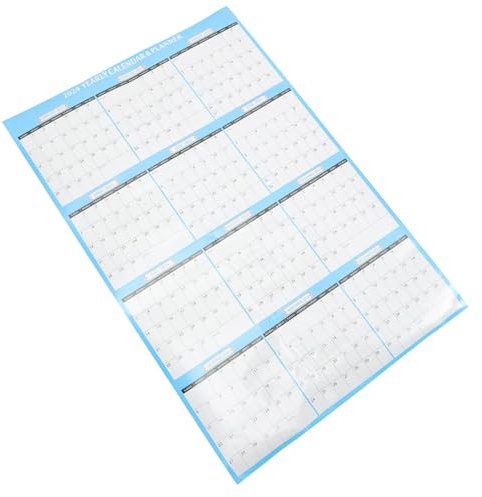LALAFINA Monatskalender Hängender Wandkalender Aus Robustem Papier Klare Drucke Büro Und Haushaltsplaner