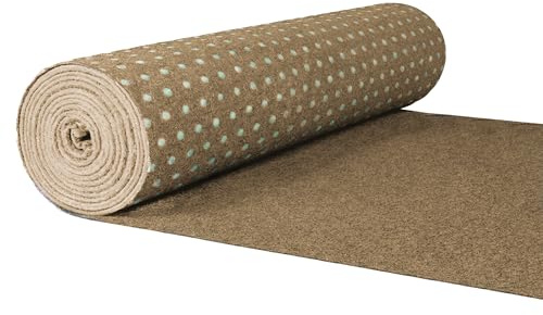 Internethandel Pfordt Kunstrasen Premium Dream 100x400 cm Beige, Rasenteppich, Outdoor Teppich wetterfest und pflegeleicht für Balkon, Terrasse und Garten