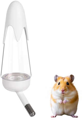 Kleintiertränke 125ml, 1 Stück Auslaufsichere Nagertränke für Hamster, Kleintiere Tränke Trinkflasche für Chinchillas, Vögel, Hamster, Meerschweinchen, Kaninchen und andere Kleintiere