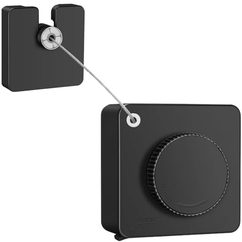 Corda Per Stendere Il Bucato Retrattile, Corda Per Asciugatura A Scomparsa Montaggio A Parete, Cavo In Acciaio Inox 4.8 Metri Risparmio Spazio Per Casa Balconi Bagni Giardini Appartamenti Piccoli Sten