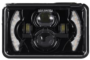 Per XR250 XR250L XR650L XR650LL XR650R MOTO 4x6 Faro Anteriore A LED 9-30V 45W Faro Anteriore A LED Halo Proiettore Hi-Lo Fascio Sigillato Luci Anteriori