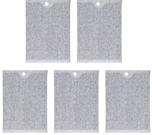 Hailerio Stracci Multiuso in Filo Metallico per Lavare I Piatti - 5 Pezzi Stracci da Cucina Non Graffianti,Auto-Drenanti per Pulizia Stoviglie Frutta Verdura Rubinetto Piano Cottura