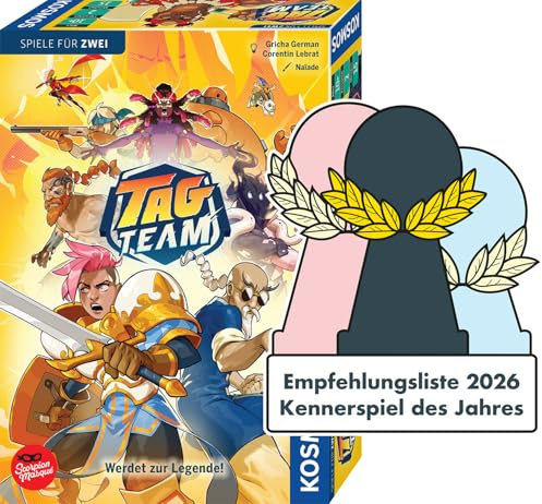 Kosmos Tag Team, Spiel für 2 Personen, Taktisches Deckbuilding Spiel | Brettspiel, Gesellschaftsspiel ab 10 Jahre, Longlist Kennerspiel des Jahres 2026