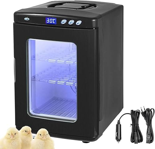Zenith Bloom Reptile Egg Incubator 25L - Digital Cooling & Heating Incubator with LED Light, 5-60°C Temperature Control for Reptiles, Poultry & Scientific Lab Use