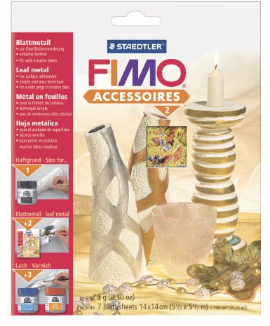 Staedtler 8781-99 - Fimo Accessoires Blattmetall Flocken bunt, 3 g