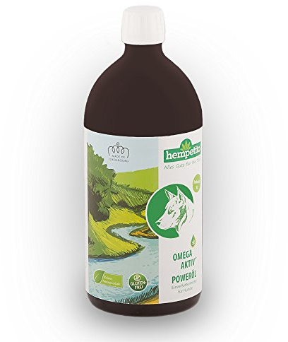 hempetito Omega-aktiv+ Poweröl für Hunde 1 L