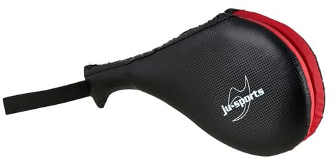 Ju-Sports Schlagpolster Kampfsport Power Muay Thai 1 STK I Große Pratze aus Kunstleder ideal zum Trainieren von Kicks I 2 Klettschlaufen I 41x20x11cm