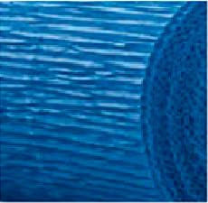 Floristen Krepp blau, 160 gr./qm wasserfest, im preiswerten 5 Rollen Set, Lieferung frei Haus