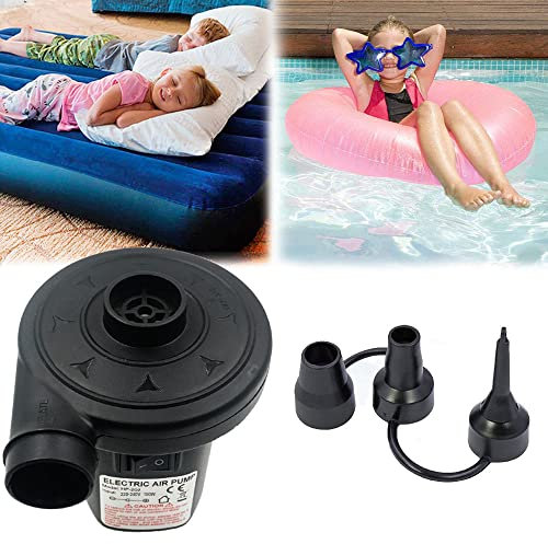 Electric Pump for Inflatables – Rantizon paddling pool pump Electric Pump, Paddling pools Pump for Air bed, Blow up Bed Pump for Camping Sports, Kids Paddling Pools & Toys