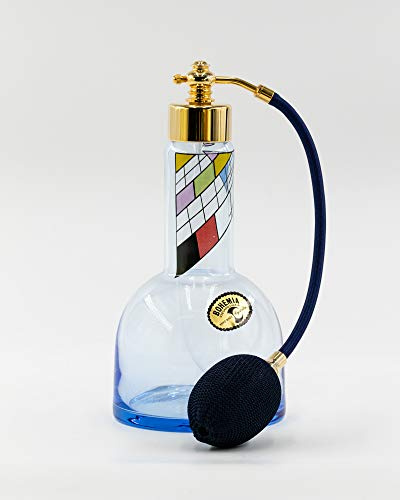 Martinoli Spruzzatore per Profumo in Cristallo di Bohemia Azzuro Trasparente