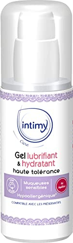 INTIMY CARE - Gel Lubrifiant & Hydratant Haute Tolérance - Muqueuses Sensibles - Hypoallergénique - A base d'extrait de coton - 150 ml