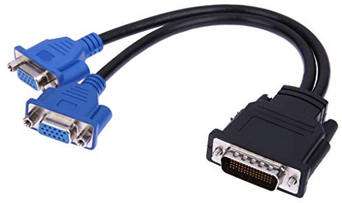 Traline DMS-59 pin maschio a 2 VGA 15 pin femmina cavo adattatore TV proiettore computer due uscite VGA cavo splitter cavo