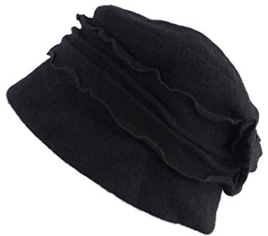 Léon Montane Damenhut Wolle Beret Hut Schwarz Winter Felicy Wintermütze Wollmütze – Damen Gr. Einheitsgröße, Schwarz