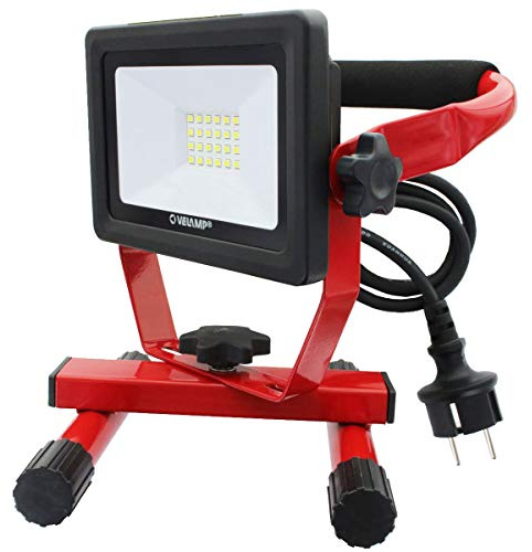 Velamp Arbeitsleuchte mit max. 20W LED mit Kabel 1,5m Lichtleistung max. 1600 Lumen, 6500K weißes Licht