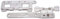BricoShopping® Par central ganchos deslizantes reforzados para cortinas con riel extensible con riel extensible, repuesto de cortina estadounidense original Valiant Stanley Kirsh Acrimo…