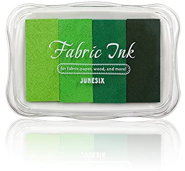 Roucerlin Bunte Stoff-Stempelkissen, Regenbogen-Finger-Stempelkissen, Partner, waschbares Pigmentkissen für Gummistempel, Kinderkartenherstellung, Papier, Holz (mehrfarbig)