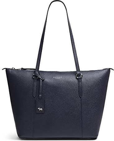 RADLEY Angel Street Medium Zip-Top Tote Bag in Ink Blue