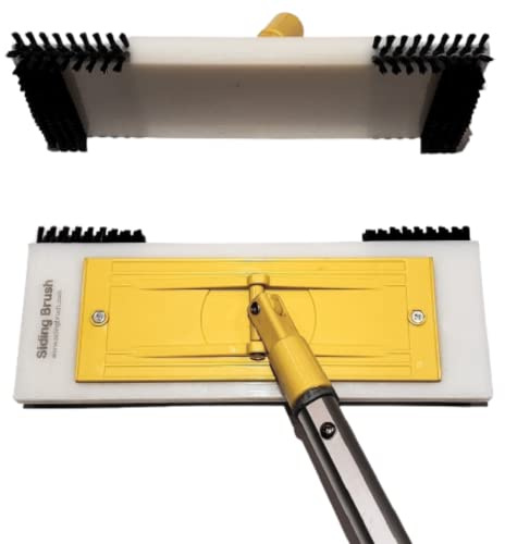 100% Eco-Friendly Vinyl Siding Brush | Nylon Bristle Exterior Cleaning Tool for Stain Removal | Exterior House Cleaner | Fits Standard Extension Pole | Durable and Reusable