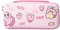 PERFECTSIGHT Switch Carrying Case for Nintendo Switch OLED Travel Carry Case with 12 Game Card Slots, Inner Protective Storage Bag for NS Console & Accessories (Pink KB, Switch and Switch OLED)