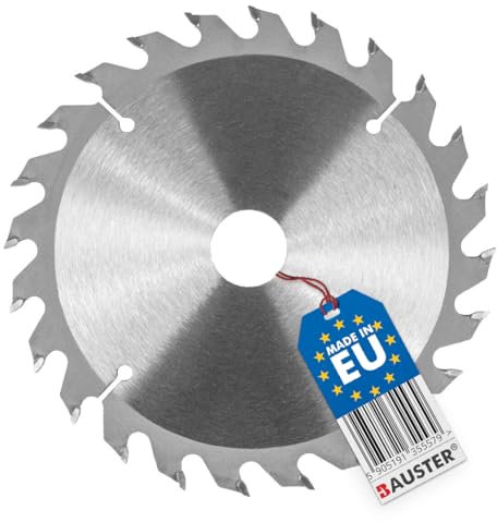 BAUSTER® Kreissägeblatt schneller Schnitt, Kreissäge Rundholzsäge Säge Holzsäge ∅115 / 125mm Sägeblatt geeignet für Weich- und Hartholz Tischlerplatten und Spanplatten (∅125mm x 22mm (40 Zähne))