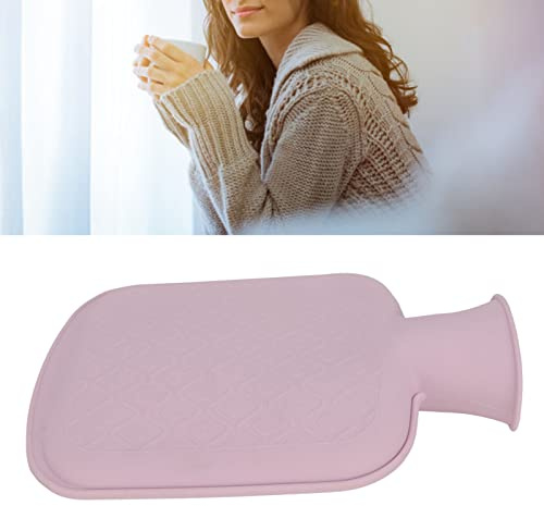 Süße Wärmflasche Süße Warme Wassertasche, Silikon-Wärmflasche, Weiche, Mikrowellengeeignete, Dicke Explosion Pro, Bunte Wärmflasche, Zehennagelknipser, Zehennagelknipser, Niedlich (Lila)