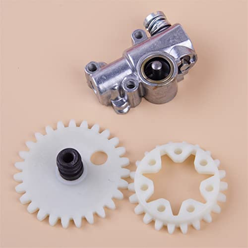 IWBR Bomba de Aceite de Cadena, Rueda Dentada Recta Apta for Motosierra Stihl 038 048 MS380 MS381 1119 640 3200