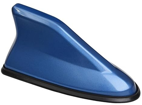 Unifizz Auto AM/FM Radio Signal Antenne Universal Blau Kunststoff Haifischflosse Design Antenne Mast Ersatz