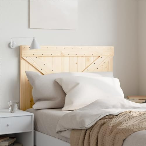 Homgoday Mobili Kopfteil 100 x 104 cm aus massivem Kiefernholz, Kopfteil, Kopfteil für Doppelbett, Rückenlehne für Bett und Sofa j