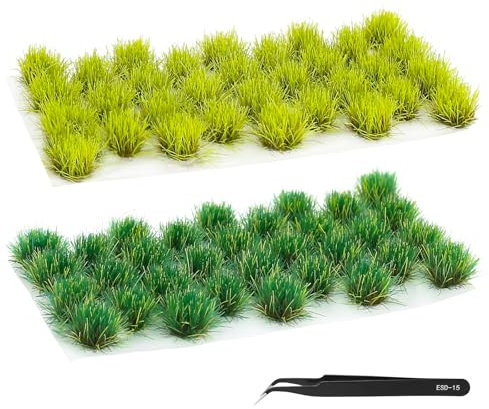 DMJJSD Touffe d'herbe Statique Herbe Artificielle Modèle Gazon Moderne Woodland Tuft Tapis De Pelouse Verte Artificielle pour DIY Railway Train Paysage du paysage Artificiel Modèle de gazon artificiel