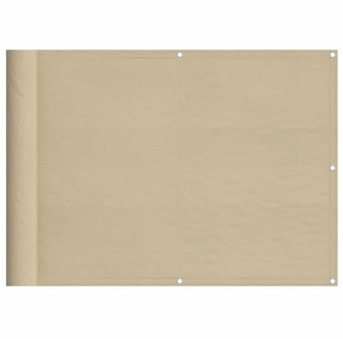 vidaXL Balkon-Sichtschutz Beige 75x700 cm 100% Polyester-Oxford
