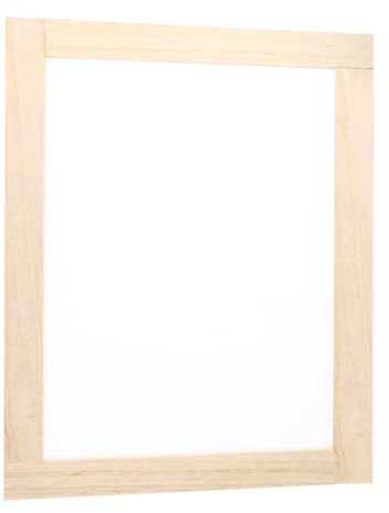 sourcing map Silk Screen Printing Frame 9.8x7.5 1pcs | Wood with 160 White Mesh for Screen Printing DIY Project