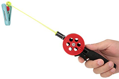 2Pcs Kids Fishing Rod Set Mini Size for Children Fishing 4.5M Nylon Line Reel Suitable for Shrimp or Crab Catching