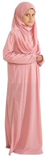 Prien Gebetskleidung Für Kinder, Mädchen Muslim Kleider, Lange Ärmel Abaya Mit Hijab, Islam Kleidung Frauen, Damen Muslimische Kleid Set, Gebetskleid Jilbab Khimar Ramadan