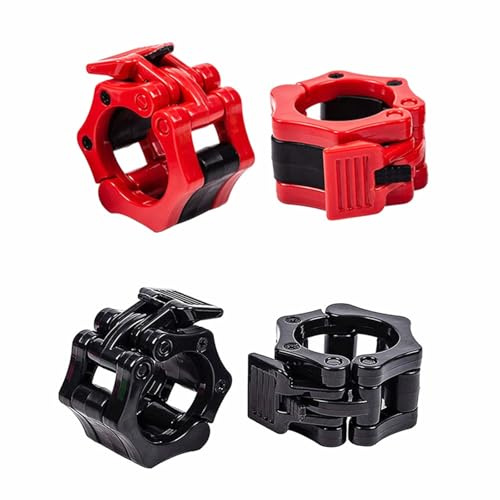 Hantelverschlüsse,4 Stück Schnellverschluss für Hanteln 25mm Barbell Clamp Langhantel Verschluss Barbell Halsbänder Schnellverschluss für Alle Workouts