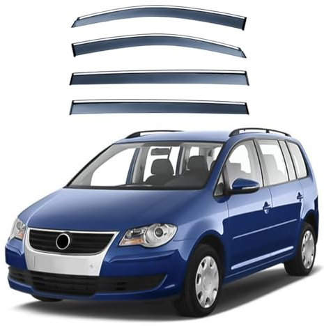 SUNJFY Windabweiser Passend für VW Touran MK1-1T 2003-2015, Vorne, Regenabweiser, Aerodynamisch, Einfache Montage, Auto Zubehör