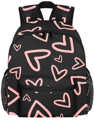 Niedlicher Kleinkind-Rucksack – Cartoon-Mosaik-Monster-Muster, moderne Kindertasche für Vorschule, Schule, Mädchen, kleine Kinder, Mehrfarbig 7, 25.4x10x30 CM/10x4x12 in